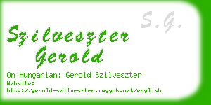 szilveszter gerold business card